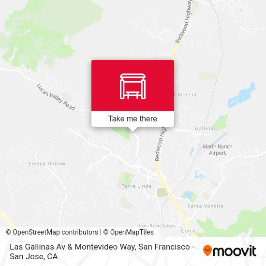 Las Gallinas Av & Montevideo Way map