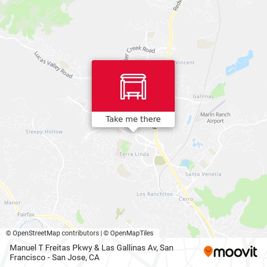Manuel T Freitas Pkwy & Las Gallinas Av map