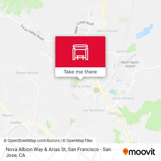 Nova Albion Way & Arias St map