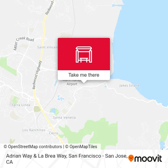 Adrian Way & La Brea Way map