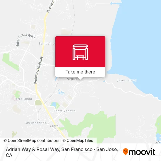 Adrian Way & Rosal Way map