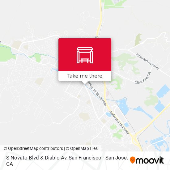 Mapa de S Novato Blvd & Diablo Av