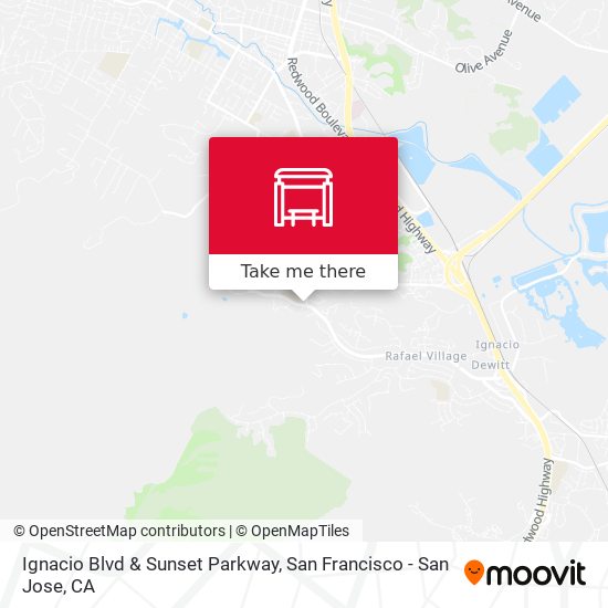 Ignacio Blvd & Sunset Parkway map