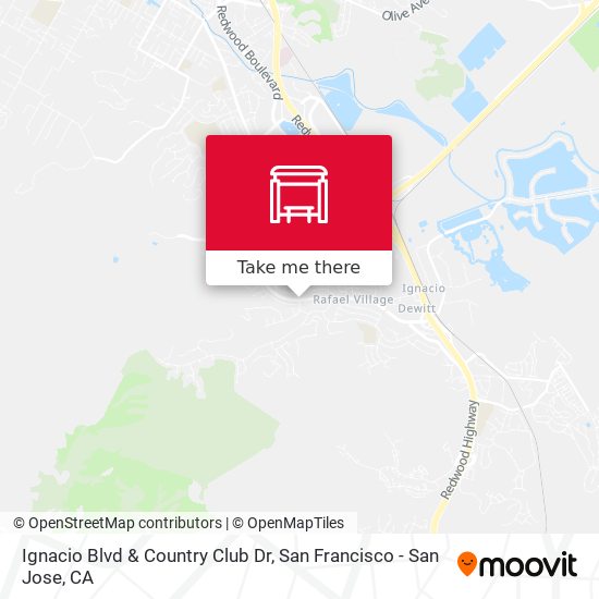 Ignacio Blvd & Country Club Dr map