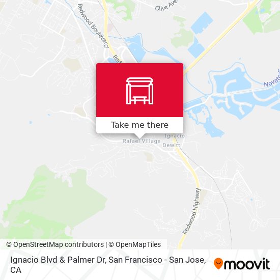 Ignacio Blvd & Palmer Dr map