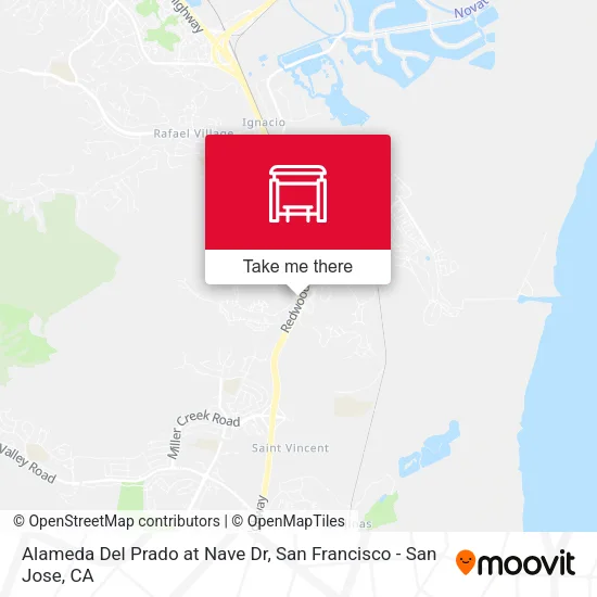 Alameda Del Prado at Nave Dr map