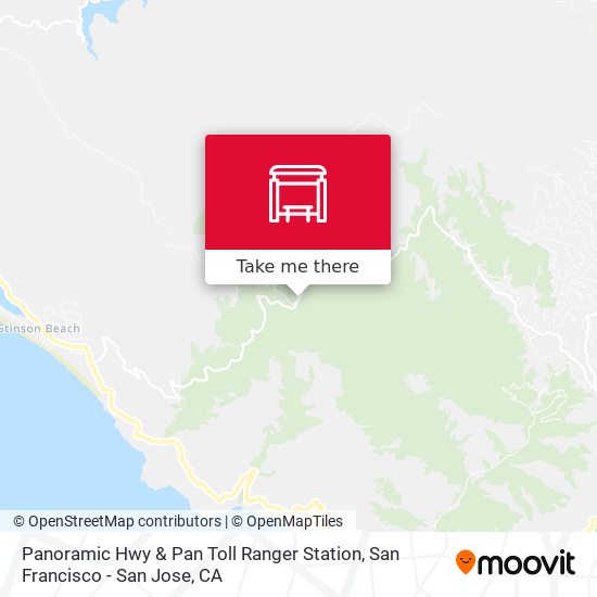 Panoramic Hwy & Pan Toll Ranger Station map
