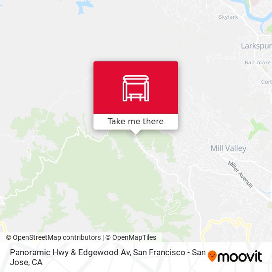 Panoramic Hwy & Edgewood Av map