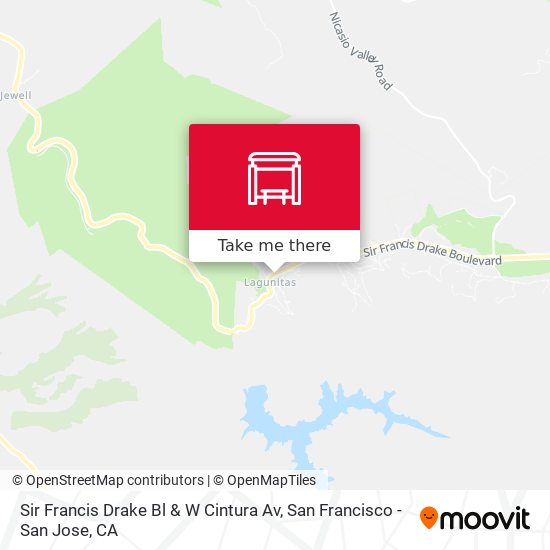 Sir Francis Drake Bl & W Cintura Av map