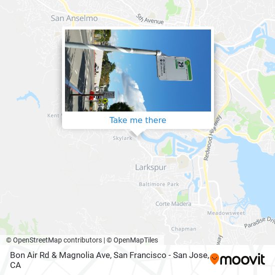 Bon Air Rd & Magnolia Ave map