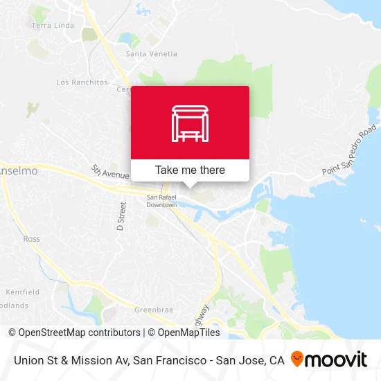 Union St & Mission Av map