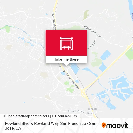 Mapa de Rowland Blvd & Rowland Way