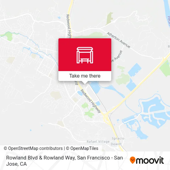 Rowland Blvd  & Rowland Way map