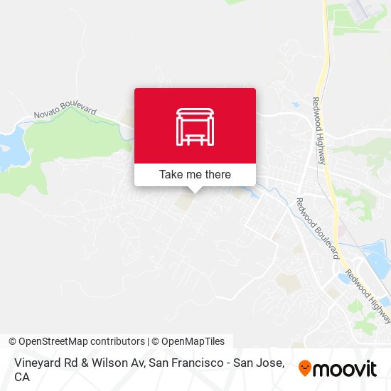 Vineyard Rd & Wilson Av map