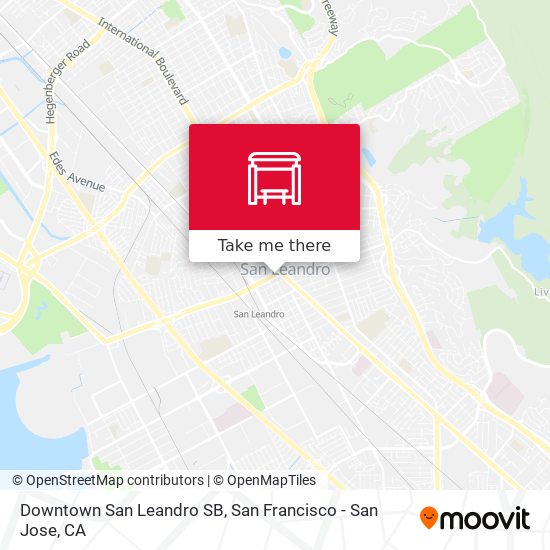 Mapa de Downtown San Leandro SB