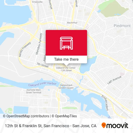 12th St & Franklin St map