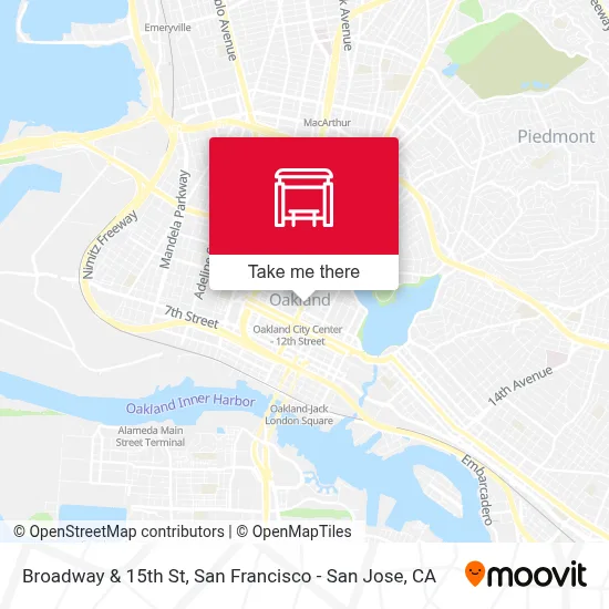 Broadway & 15th St map