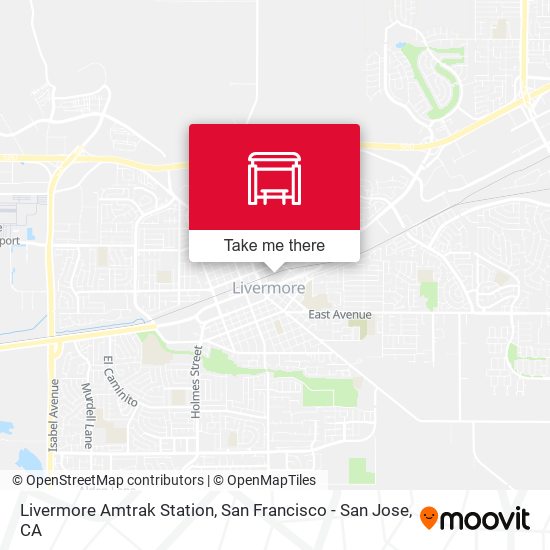 Mapa de Livermore Amtrak Station