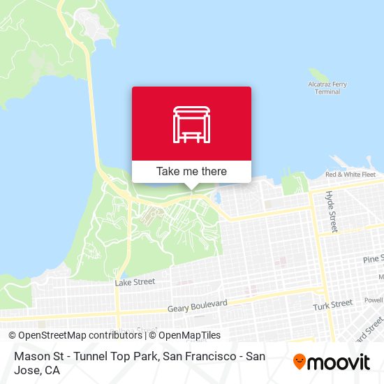 Mason St - Tunnel Top Park map
