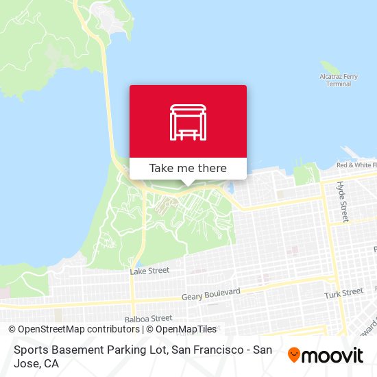 Sports Basement Parking Lot map