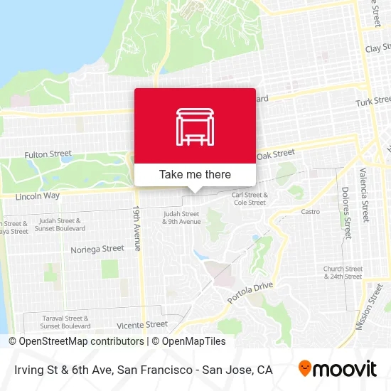 Irving St & 6th Ave map