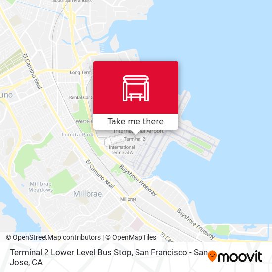 Mapa de Terminal 2 Lower Level Bus Stop