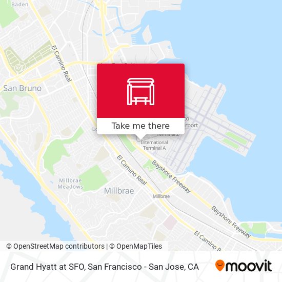 Grand Hyatt at SFO map