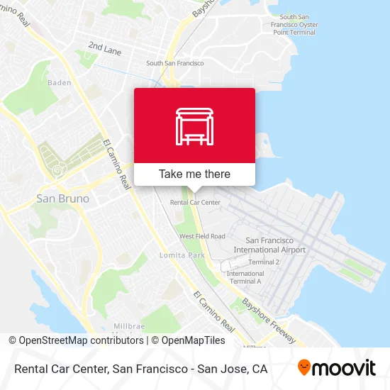 Rental Car Center map