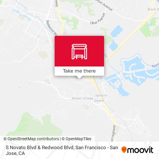 Mapa de S Novato Blvd & Redwood Blvd