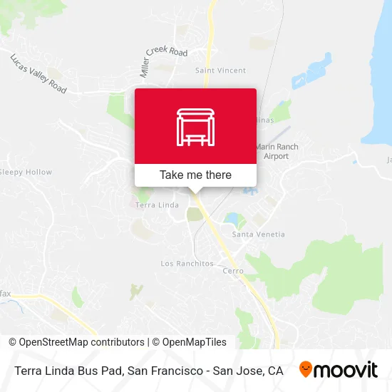 Terra Linda Bus Pad map