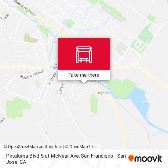 Mapa de Petaluma Blvd S at McNear Ave