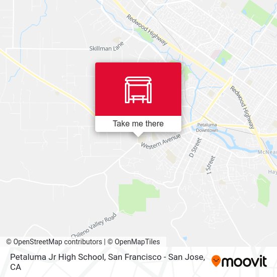 Petaluma Jr High School map