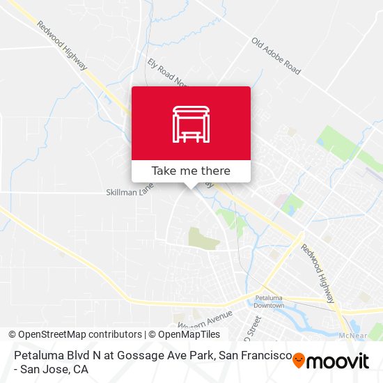 Petaluma Blvd N at Gossage Ave Park map