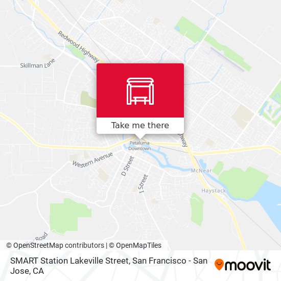 SMART Station Lakeville Street map