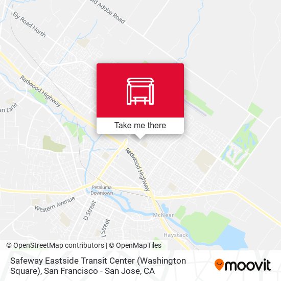 Mapa de Safeway Eastside Transit Center (Washington Square)