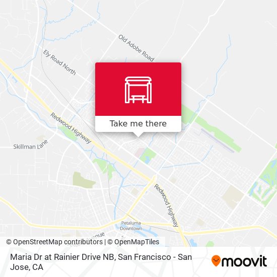 Maria Dr at Rainier Drive NB map