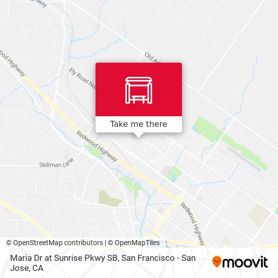 Maria Dr at Sunrise Pkwy SB map