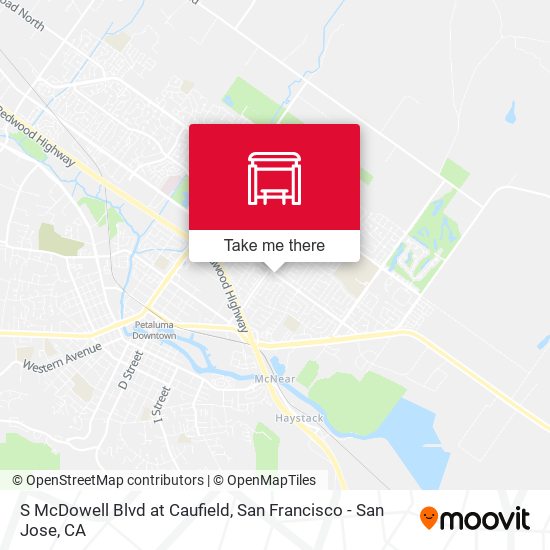S McDowell Blvd at Caufield map