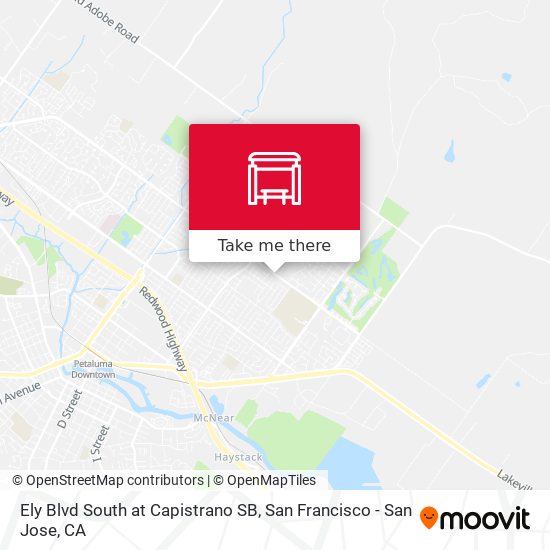 Mapa de Ely Blvd South at Capistrano SB