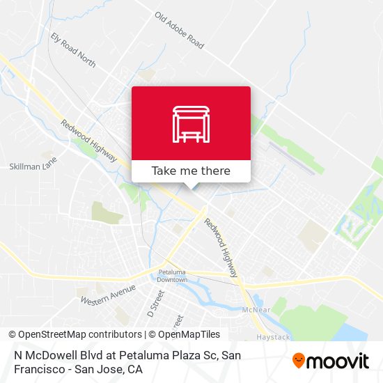 N McDowell Blvd at Petaluma Plaza Sc map