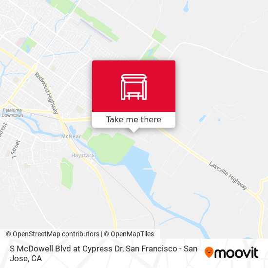 Mapa de S McDowell Blvd  at Cypress Dr