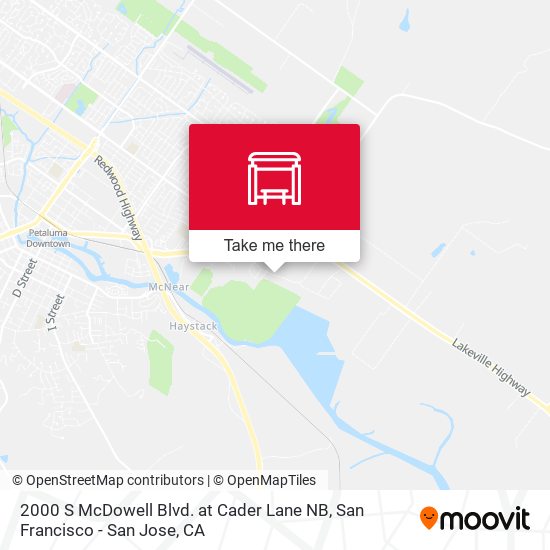 Mapa de 2000 S McDowell Blvd. at Cader Lane NB