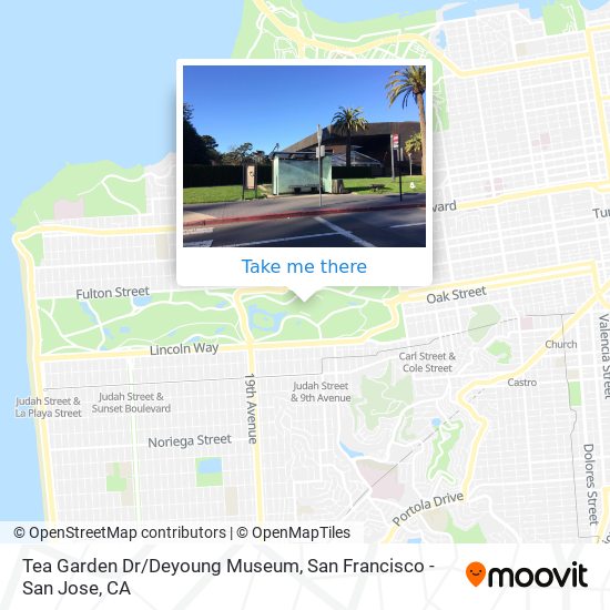Tea Garden Dr/Deyoung Museum map