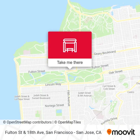 Fulton St & 18th Ave map
