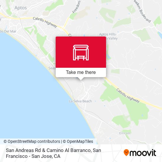 San Andreas Rd & Camino Al Barranco map