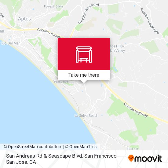 San Andreas Rd & Seascape Blvd map