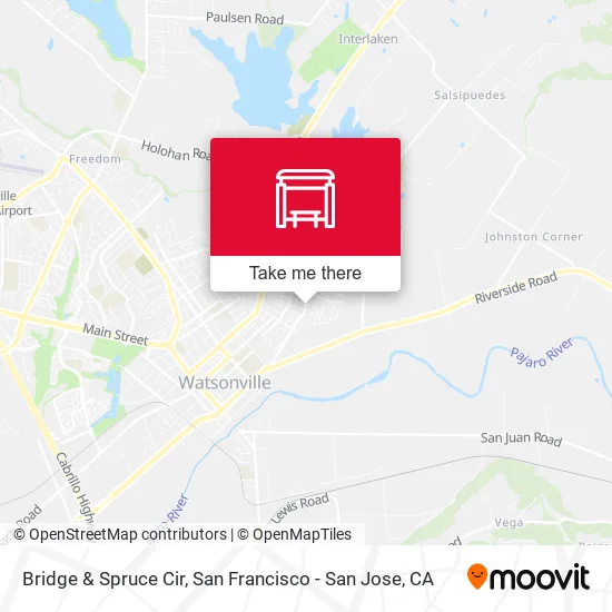 Bridge & Spruce Cir map