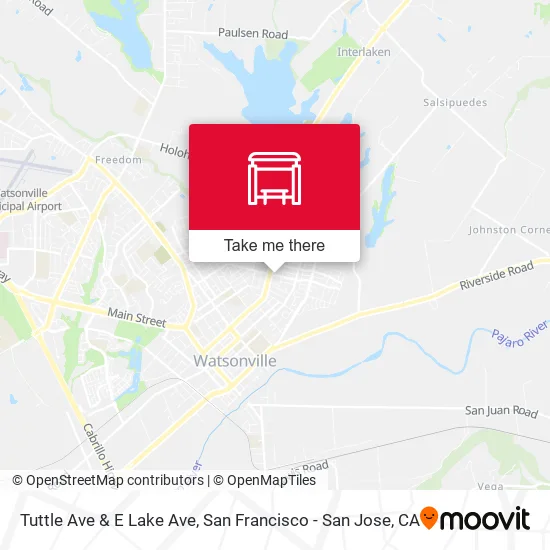 Tuttle Ave & E Lake Ave map