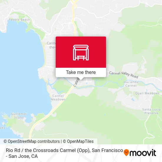 Rio Rd / the Crossroads Carmel (Opp) map