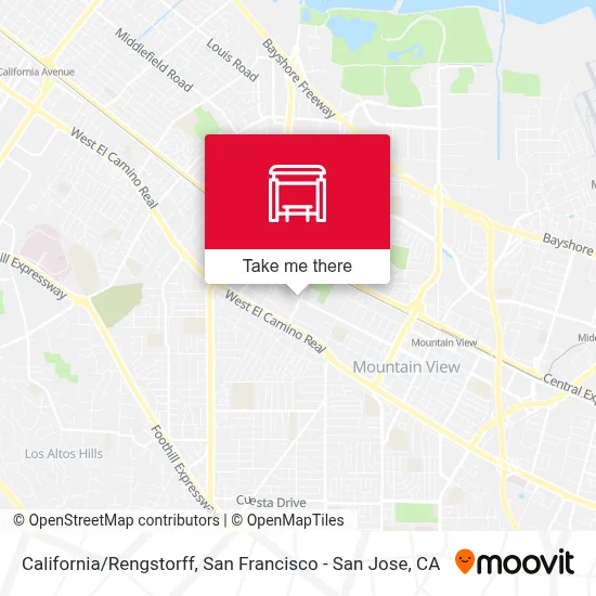 California/Rengstorff map